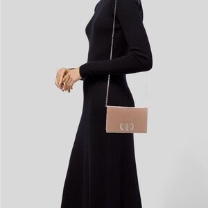 Christian Dior 30 Montaigne 3 in 1 Chain Shoulder Bag Pinkish Nude